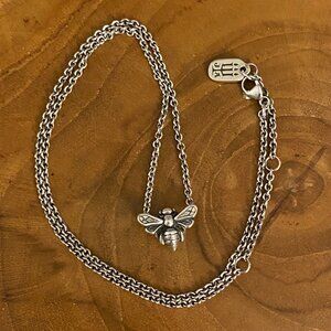 RETIRED James Avery Honeybee Necklace, Sterling Silver
